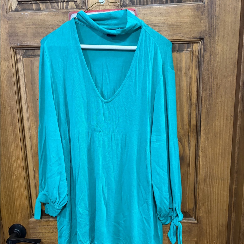 Kaari Blue Teal Tunic Top